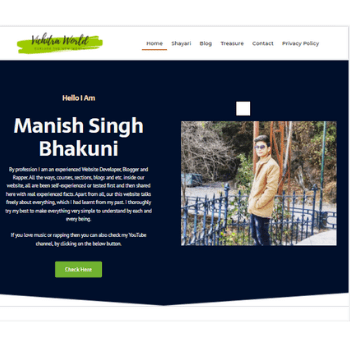 My Designed Website